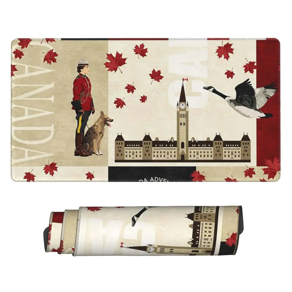 Gaming Accessories Canada - Large Mouse Pad Canada Flag National