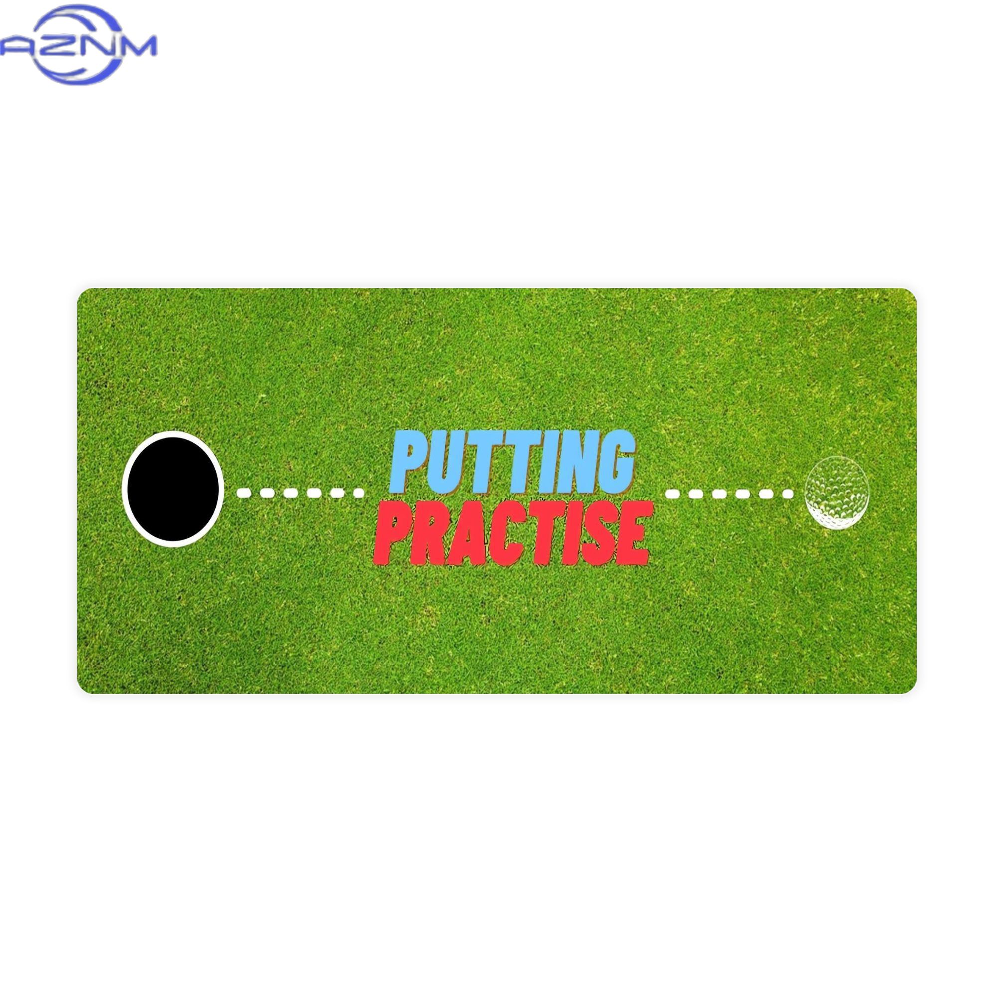 Desk Corner Mat - Golf Putting Green Desk Mat for
