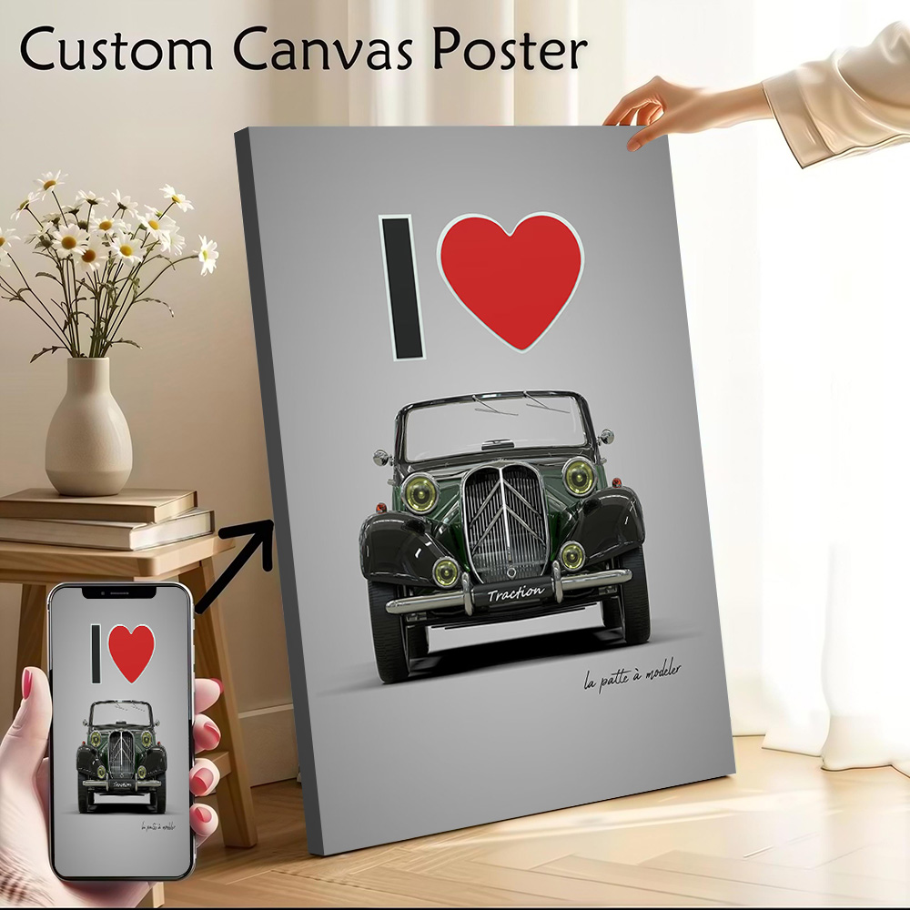Gaming Accessories Wall - I Love Traction Printed Canvas Poster