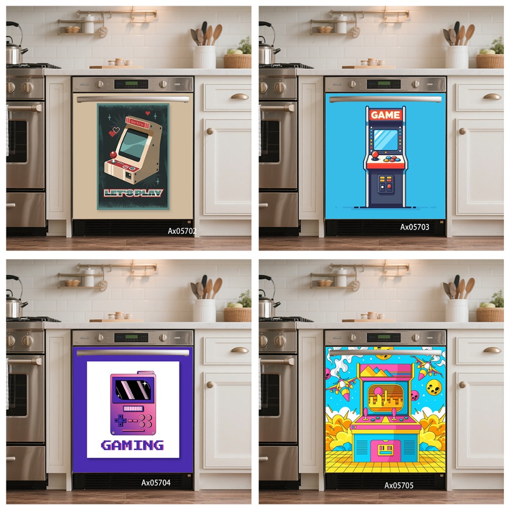 Gaming Accessories Wall - 90s Retro Pixel Gaming Arcade Console
