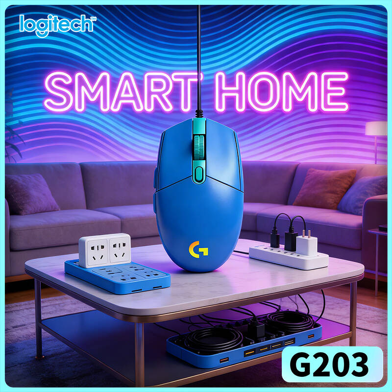 Logitech Mouse G203 - Logitech G203 wired gaming mouse multi‑colour
