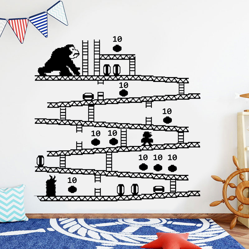 Gaming Accessories Wall - Gamer Controller Video Game Wall Sticker