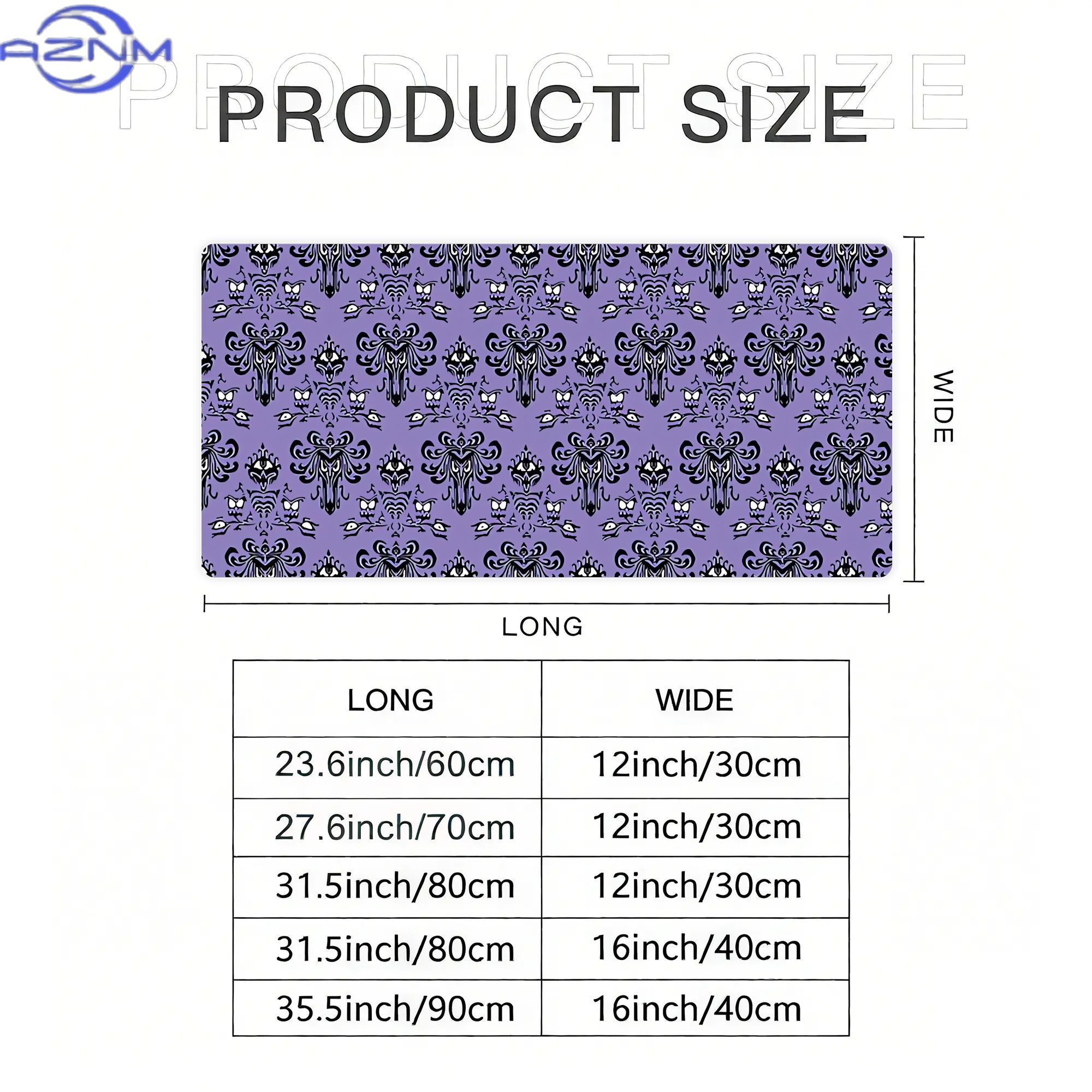 Haunted Mansion Wallpaper Purp - Desk Corner Mat review and price