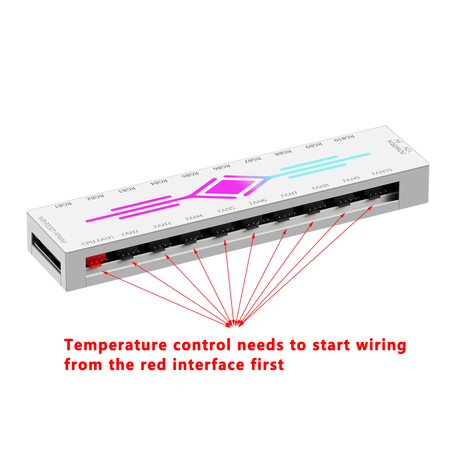 ICE Whale K10 1 to 10 PWM&ARGB - Fan Hub Rgb Controller review and price