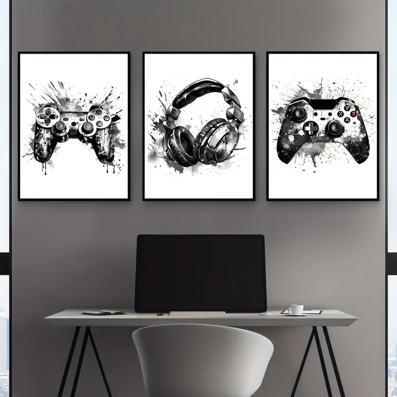 3pcs frameless Canvas Painting - Gaming Accessories Wall review and price