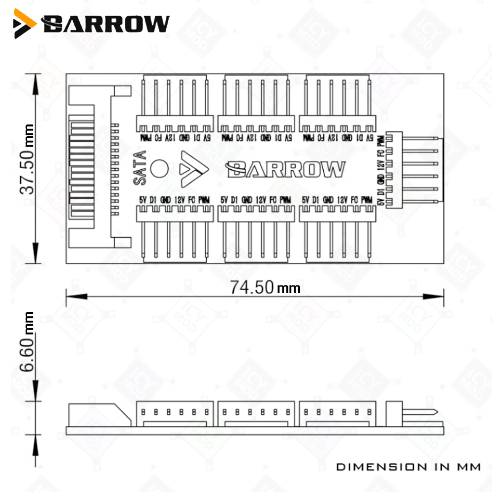 Barrow 7-Port Fan Controllers  - Fan Hub Rgb Controller review and price