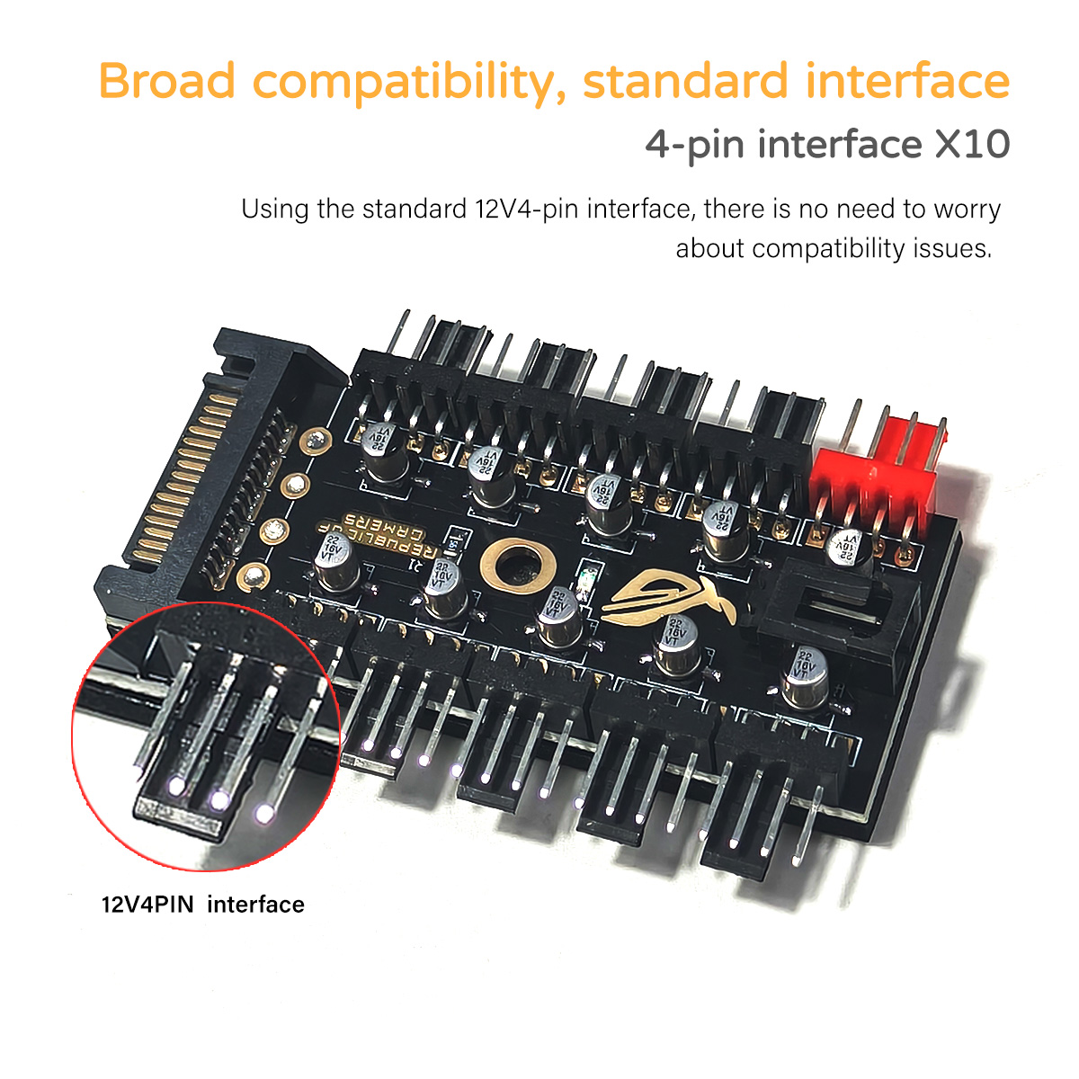 12V 4-Pin PWM Fan Controller H - Fan Hub Rgb Controller review and price