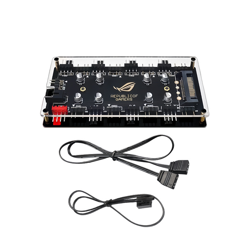 8 Port ARGB PWM Fan Hub, 5V 3P - Fan Hub Rgb Controller review and price