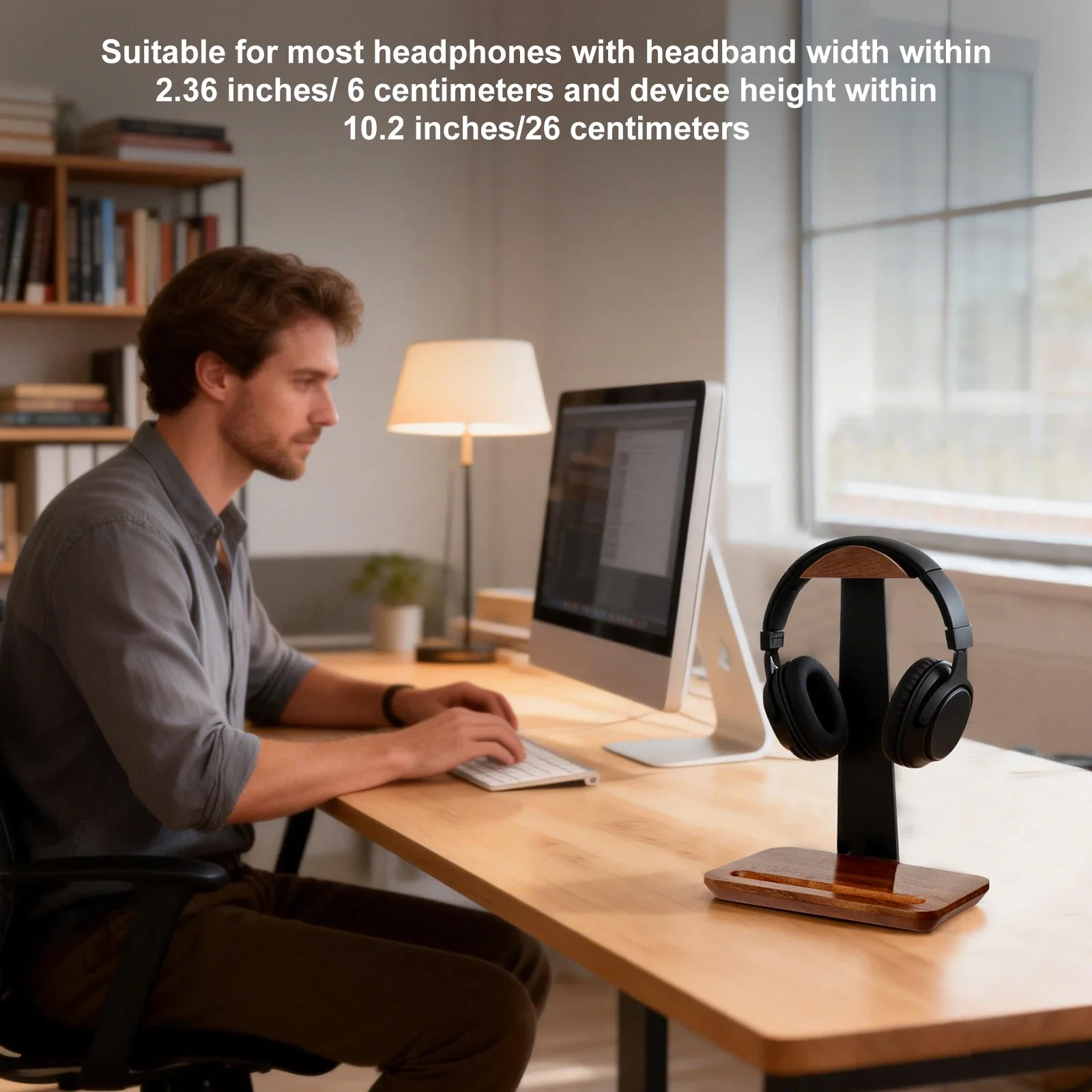 Universal Wood Headphone Stand - Gaming Accessories For Setup review and price