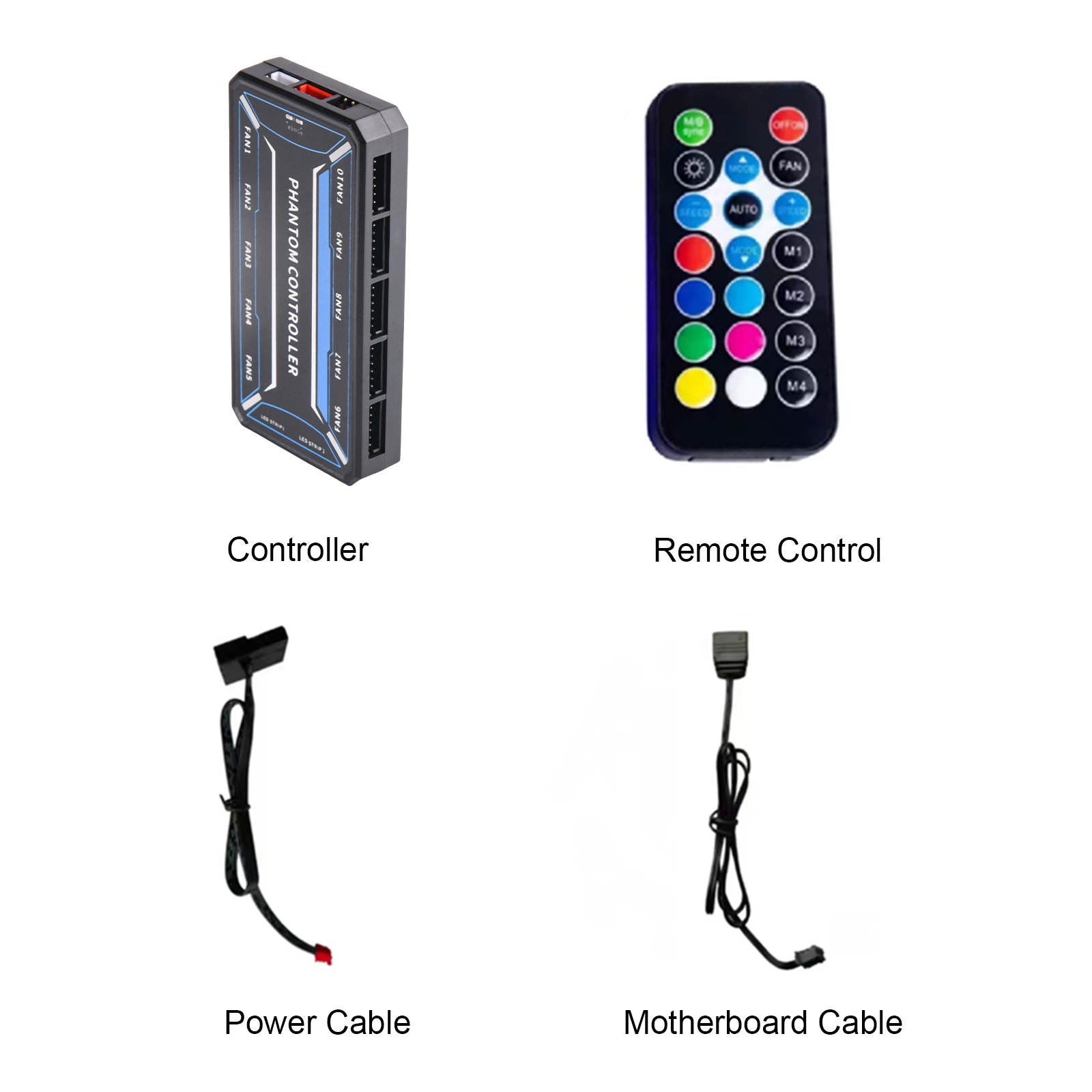 6Pin 10-Port Computer ARGB Fan - Fan Hub Rgb Controller review and price