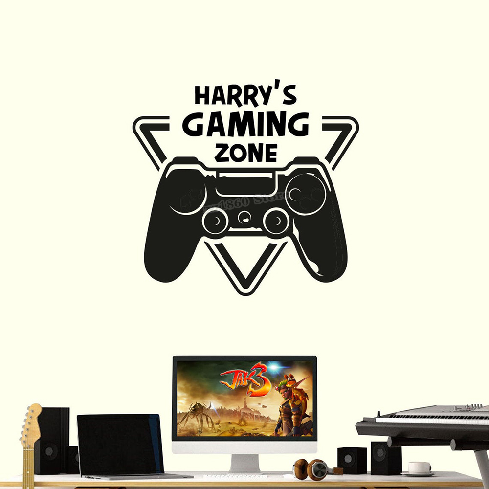 Custom Name Gaming Zone Wall D - Gaming Accessories Wall review and price