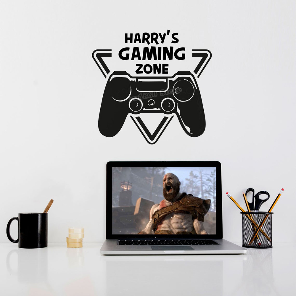 Custom Name Gaming Zone Wall D - Gaming Accessories Wall review and price