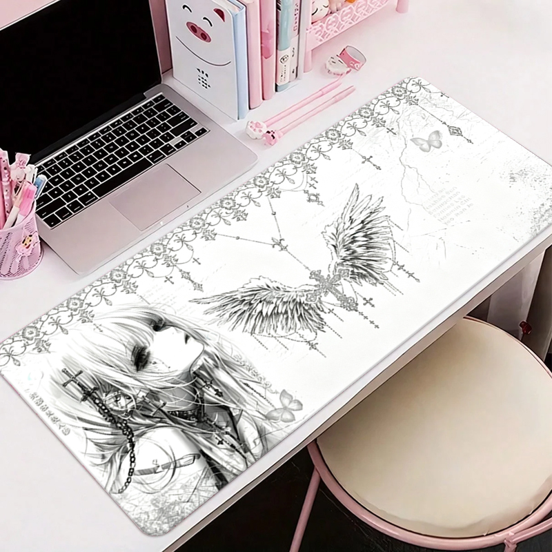 Leather Mousepad Black White A - Gaming Accessories For Setup review and price