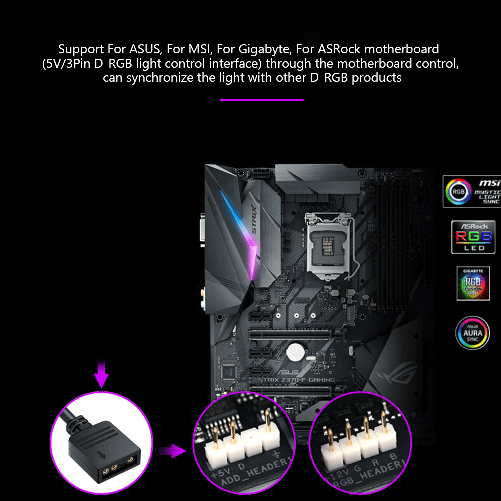 RGB Fan Hub ARGB Cable Splitte - Fan Hub Rgb Controller review and price