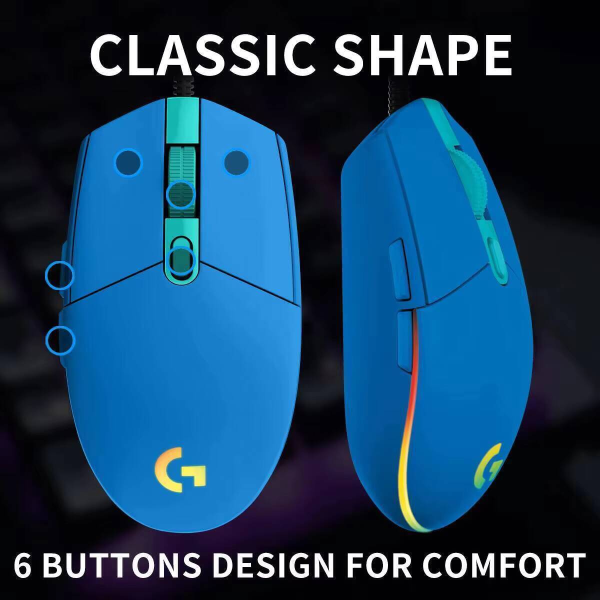 Logitech G203 wired gaming mou - Logitech Mouse G203 review and price